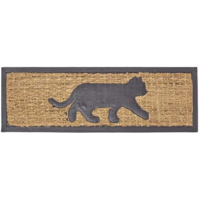 Homescapes Schwarze Katze Silhouette Rutschfeste Kokosmatte - Fußmatte Homescapes Schwarze Katze Silhouette Rutschfeste Kokosmatte - Fußmatte