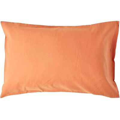 Homescapes King Burnt Orange Linen Pillowcase - Luxury Soft Textured Homescapes King Burnt Orange Linen Pillowcase - Luxury Soft Textured