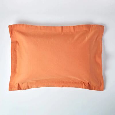 Homescapes King Burnt Orange Linen Oxford Pillowcase - Pillowcase Homescapes King Burnt Orange Linen Oxford Pillowcase - Pillowcase