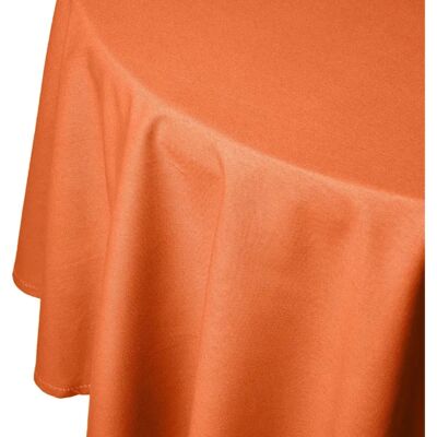 Homescapes Orange Runde Baumwolltischdecke - Tischdecke Homescapes Orange Runde Baumwolltischdecke - Tischdecke