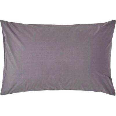 Homescapes Egyptian Cotton Pillowcase - Dark Grey - Standard Size - 200 TC Equivalent Homescapes Egyptian Cotton Pillowcase - Dark Grey - Standard Size - 200 TC Equivalent