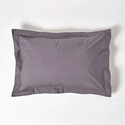 Homescapes Egyptian Cotton Oxford Pillowcase - Dark Grey - Standard Type Homescapes Egyptian Cotton Oxford Pillowcase - Dark Grey - Standard Type