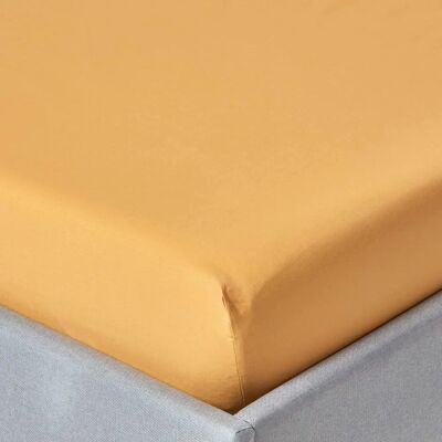 Homescapes Mustard 18-inch Egyptian Cotton Deep Fitted Sheet - Fitted Sheet Homescapes Mustard 18-inch Egyptian Cotton Deep Fitted Sheet - Fitted Sheet