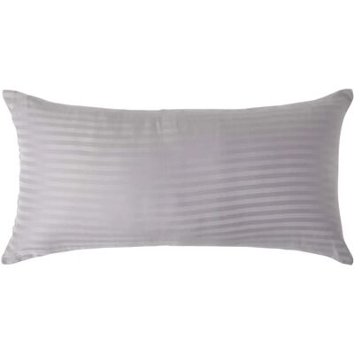 Homescapes Egyptian Cotton Satin Stripe Pillowcase - 40x80cm - Grey Homescapes Egyptian Cotton Satin Stripe Pillowcase - 40x80cm - Grey
