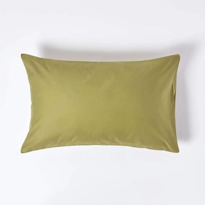 Homescapes Olive Green Egyptian Cotton Pillowcase - Pillowcase Homescapes Olive Green Egyptian Cotton Pillowcase - Pillowcase