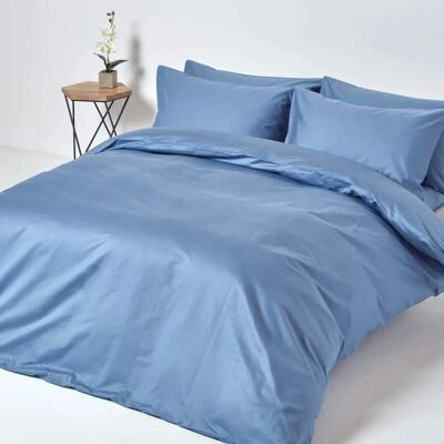 Homescapes Air Force Blue ägyptisches Baumwollbettbezug Super King - Bettbezug Homescapes Air Force Blue ägyptisches Baumwollbettbezug Super King - Bettbezug