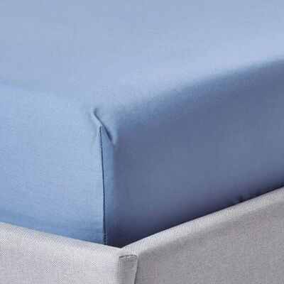 Homescapes Super-King Blue Egyptian Cotton Fitted Sheet - Fitted Sheet Homescapes Super-King Blue Egyptian Cotton Fitted Sheet - Fitted Sheet