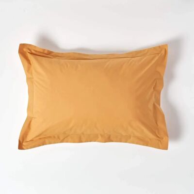 Homescapes Egyptian Cotton Oxford Pillowcase - Mustard - 48x74cm - Standard - 200 TC Homescapes Egyptian Cotton Oxford Pillowcase - Mustard - 48x74cm - Standard - 200 TC