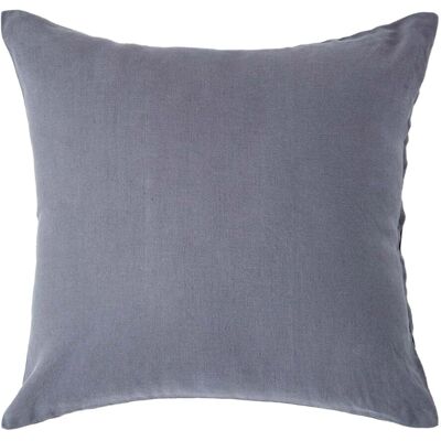 Homescapes Dark Grey Linen Pillowcase - Euro Continental 40x40 cm Homescapes Dark Grey Linen Pillowcase - Euro Continental 40x40 cm