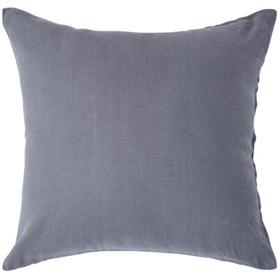 Homescapes Dark Grey Linen Pillowcase - Euro Continental Size Homescapes Dark Grey Linen Pillowcase - Euro Continental Size