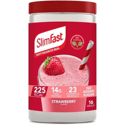 SlimFast Strawberry Meal Replacement Shake - 584g SlimFast Strawberry Meal Replacement Shake - 584g