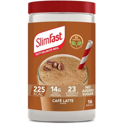 SlimFast Cafe Latte Meal Shake - High-Protein, Low-Calorie, No Sugar SlimFast Cafe Latte Meal Shake - High-Protein, Low-Calorie, No Sugar