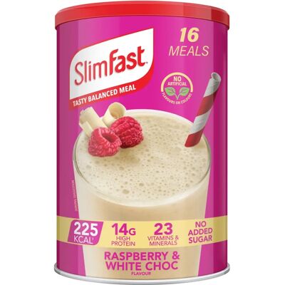 SlimFast Balanced Meal Shake - Raspberry & White Choc - Meal Replacement SlimFast Balanced Meal Shake - Raspberry & White Choc - Meal Replacement