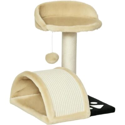 PawHut Cat Tree - Beige - Scratching Post & Activity Centre PawHut Cat Tree - Beige - Scratching Post & Activity Centre