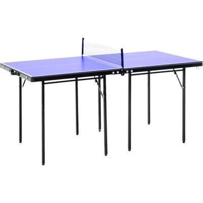 HOMCOM Blue Folding Mini Table Tennis - Table Tennis HOMCOM Blue Folding Mini Table Tennis - Table Tennis