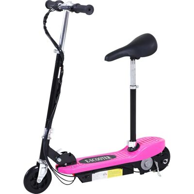 HOMCOM Pink Kids Electric Foldable Scooter - 120W, Adjustable, 10km Max HOMCOM Pink Kids Electric Foldable Scooter - 120W, Adjustable, 10km Max
