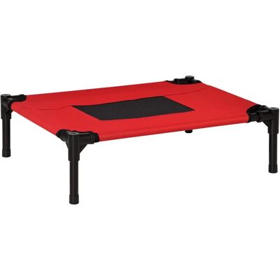 PawHut Elevated Pet Bed - Portable Folding Dog Cat Bed - Red PawHut Elevated Pet Bed - Portable Folding Dog Cat Bed - Red