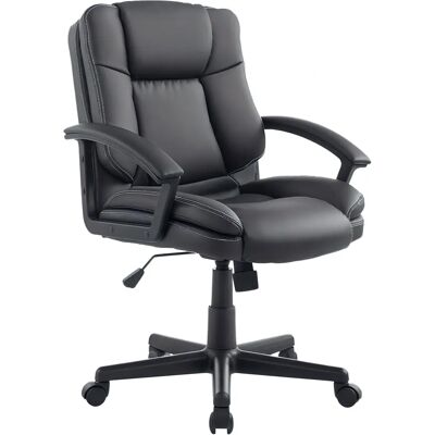 HOMCOM Black Adjustable Height Swivel Office Chair - Office Chair HOMCOM Black Adjustable Height Swivel Office Chair - Office Chair