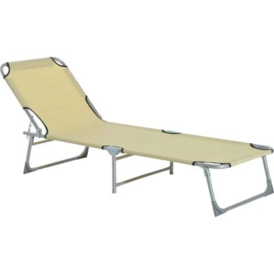Outsunny Camping Cot Portable Folding Sun Lounger - Unisex Camping Bed Outsunny Camping Cot Portable Folding Sun Lounger - Unisex Camping Bed