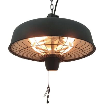 Outsunny Ceiling Mounted Infrared Heater - 1000/2500W Black Outsunny Ceiling Mounted Infrared Heater - 1000/2500W Black