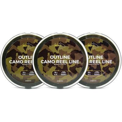 Avid Outline Camo Reel Line - 18lb 1000m Avid Outline Camo Reel Line - 18lb 1000m