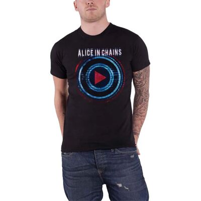 HeyRusty Alice In Chains Black T-shirt - Rock Off HeyRusty Alice In Chains Black T-shirt - Rock Off