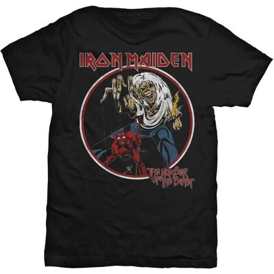 T-Shirt Noir Iron Maiden Number Of The Beast - Publicité T-Shirt Noir Iron Maiden Number Of The Beast - Publicité