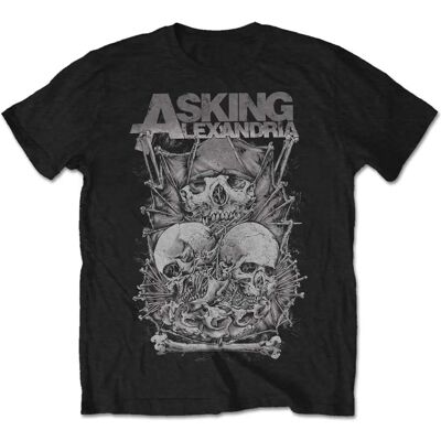 HeyRusty Asking Alexandria Skull Stack T-shirt - Unisex HeyRusty Asking Alexandria Skull Stack T-shirt - Unisex