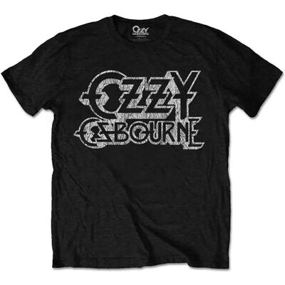 HeyRusty Ozzy Osbourne - Vintage Logo - T-Shirt - Schwarz - Medium HeyRusty Ozzy Osbourne - Vintage Logo - T-Shirt - Schwarz - Medium