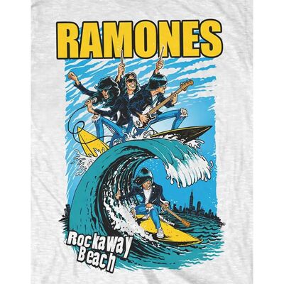 Ramones Rockaway Beach Vit XXL - T-shirt Ramones Rockaway Beach Vit XXL - T-shirt