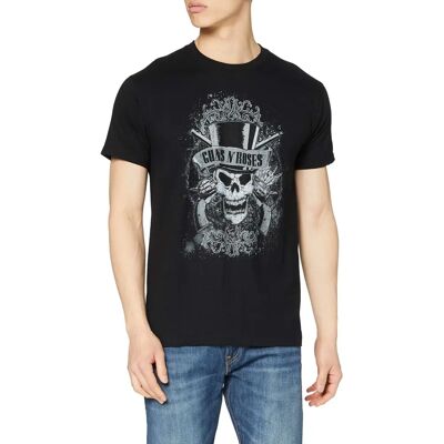 Guns N' Roses Faded Skull Black Large - T-Shirt Guns N' Roses Faded Skull Black Large - T-Shirt