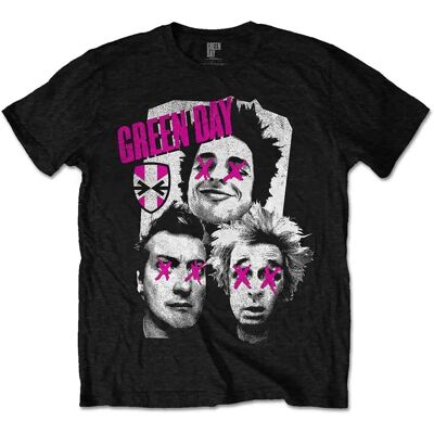 Green Day Black Patchwork T-shirt - Rock Off Green Day Black Patchwork T-shirt - Rock Off