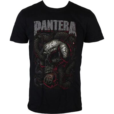ROCK OFF Pantera Unisex T-Shirt - Serpent Skull - Black - T-Shirt ROCK OFF Pantera Unisex T-Shirt - Serpent Skull - Black - T-Shirt