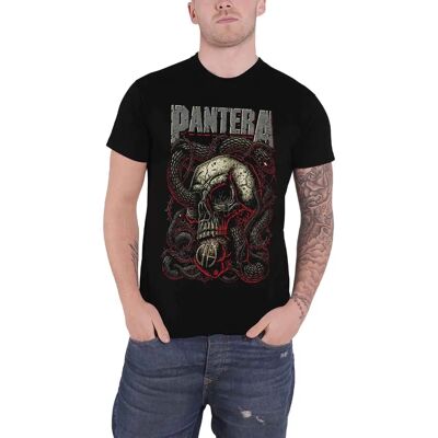 ROCK OFF Pantera Serpent Skull Unisex T-Shirt - T-Shirt ROCK OFF Pantera Serpent Skull Unisex T-Shirt - T-Shirt