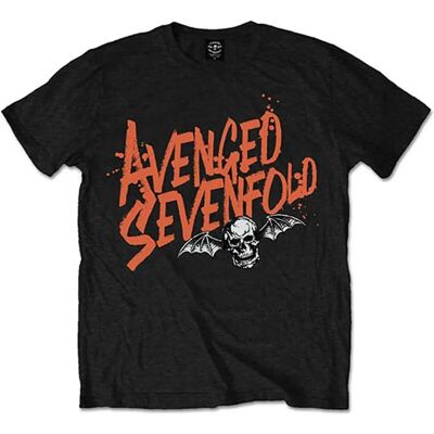 HeyRusty Avenged Sevenfold Orange Splatter T-shirt - Metal HeyRusty Avenged Sevenfold Orange Splatter T-shirt - Metal