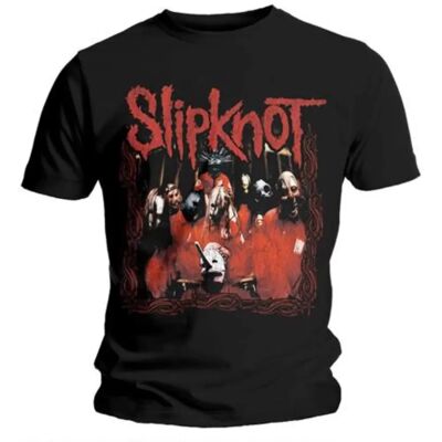 Slipknot - M Schwarz Band Frame T-Shirt - Unisex Slipknot - M Schwarz Band Frame T-Shirt - Unisex