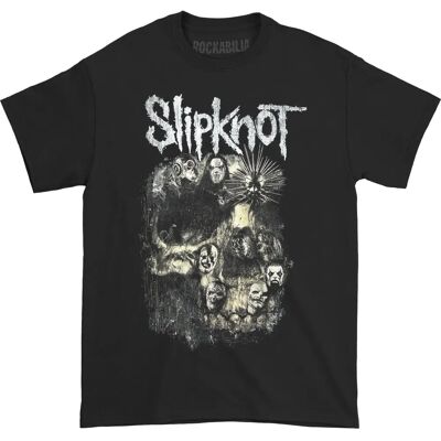 HeyRusty Slipknot Skupina Lebek T-shirt - Rock Off HeyRusty Slipknot Skupina Lebek T-shirt - Rock Off