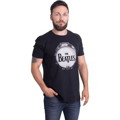 The Beatles Original Drum Skin T-Shirt - Svart - S The Beatles Original Drum Skin T-Shirt - Svart - S