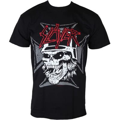 Tricou unisex Slayer de Hey Rusty: craniu grafic negru mic Tricou unisex Slayer de Hey Rusty: craniu grafic negru mic