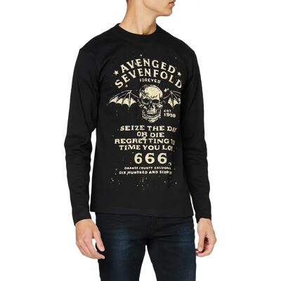 ROCK OFF: Seize the Day Long Sleeve T-Shirt - T-Shirt ROCK OFF: Seize the Day Long Sleeve T-Shirt - T-Shirt