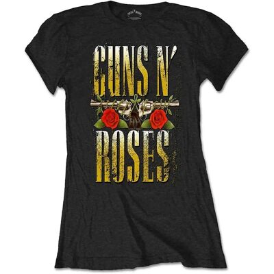 Tricou Femei Guns N' Roses Big Guns Negru - Tricou Tricou Femei Guns N' Roses Big Guns Negru - Tricou