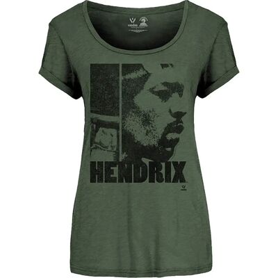 Jimi Hendrix Let Me Live Khaki Green T-Shirt Jimi Hendrix Let Me Live Khaki Green T-Shirt