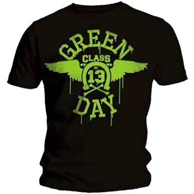 Green Day Neon Wings T-shirt Svart XXL - T-shirt Green Day Neon Wings T-shirt Svart XXL - T-shirt