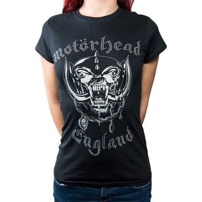 Motorhead England Diamant Logo Dam T-Shirt XL Motorhead England Diamant Logo Dam T-Shirt XL