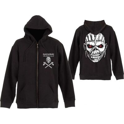 HeyRusty Iron Maiden Unisex Huvtröja - Eddie Axe - Svart - Huvtröja HeyRusty Iron Maiden Unisex Huvtröja - Eddie Axe - Svart - Huvtröja