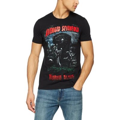 HeyRusty Zwart T-shirt Avenged Sevenfold Tour 2012 HeyRusty Zwart T-shirt Avenged Sevenfold Tour 2012