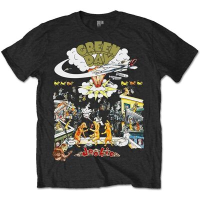 HeyRusty Grüner Tag - Tour - T-Shirt - Schwarz - M - Rock HeyRusty Grüner Tag - Tour - T-Shirt - Schwarz - M - Rock
