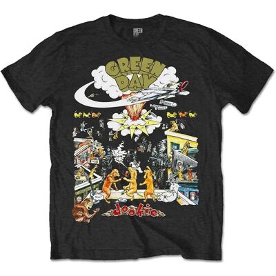 Green Day Offizielles 1994 Tour Schwarzes T-Shirt Green Day Offizielles 1994 Tour Schwarzes T-Shirt