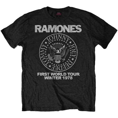 HeyRusty Ramones - Första Världsturné 1978 Svart S - T-shirt HeyRusty Ramones - Första Världsturné 1978 Svart S - T-shirt