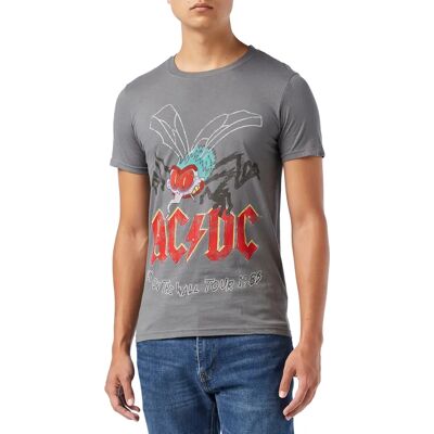 HeyRusty AC/DC Fly On The Wall Grå M - T-shirt HeyRusty AC/DC Fly On The Wall Grå M - T-shirt